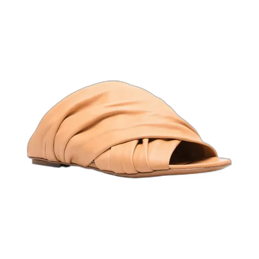 Crossed Flat Slippers