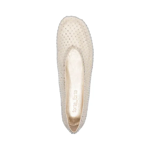 Mesh Embellished Flat Shoes