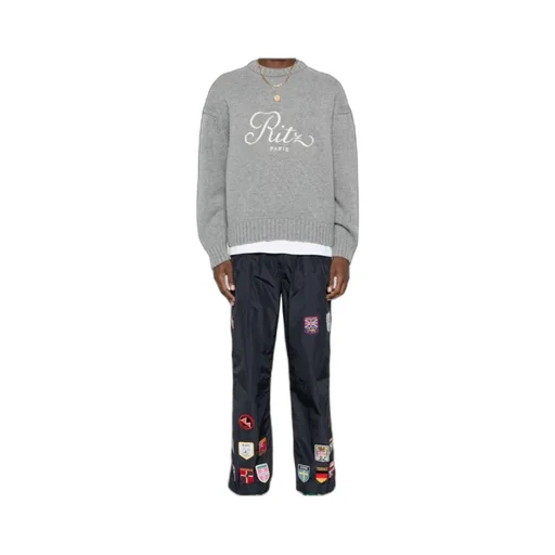 X Ritz Paris Logo Embroidered Knit Jumper