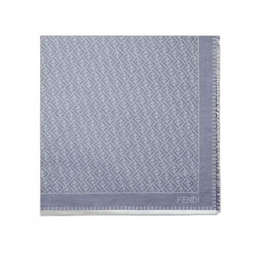 Allover Ff Printed Frayed-Edge Scarf