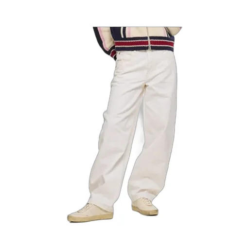 High Waist Long Slung Barrel Jeans