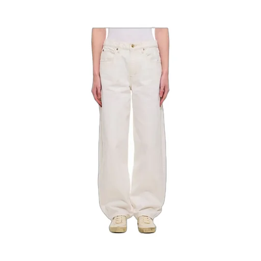 High Waist Long Slung Barrel Jeans