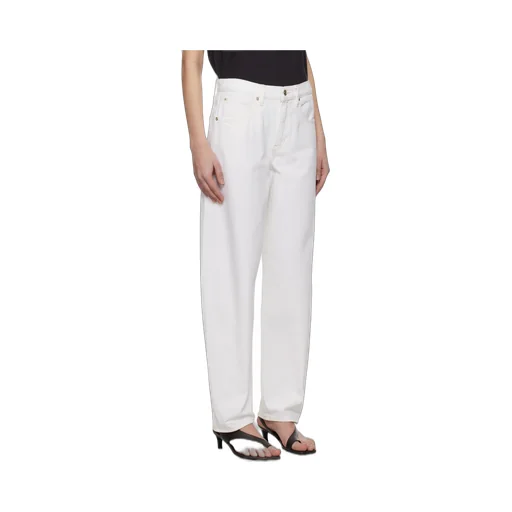 High Waist Long Slung Barrel Jeans