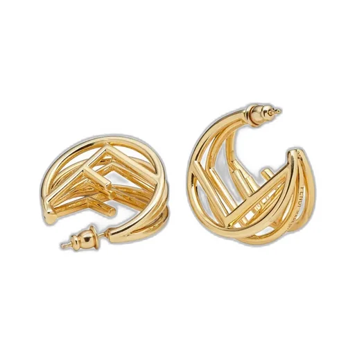 F Is Fendi Hoop Earrings
