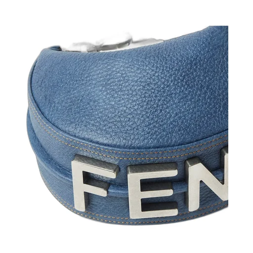 Fendigraphy Logo Lettering Mini Hobo Bag