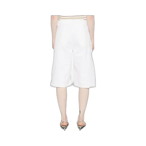 Knee-Length Zipped Shorts