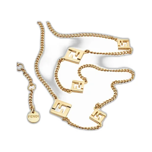 Gold-Colored Metal Necklace