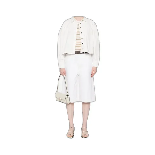 Knee-Length Zipped Shorts