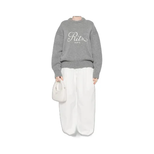 X Ritz Paris Logo Embroidered Knit Jumper