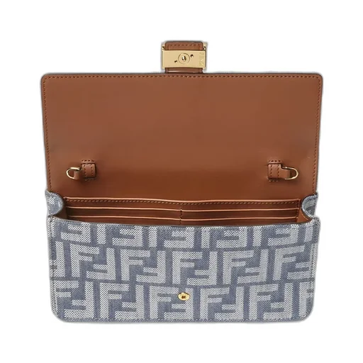 Baguette Ff Jacquard Chain-Linked Wallet