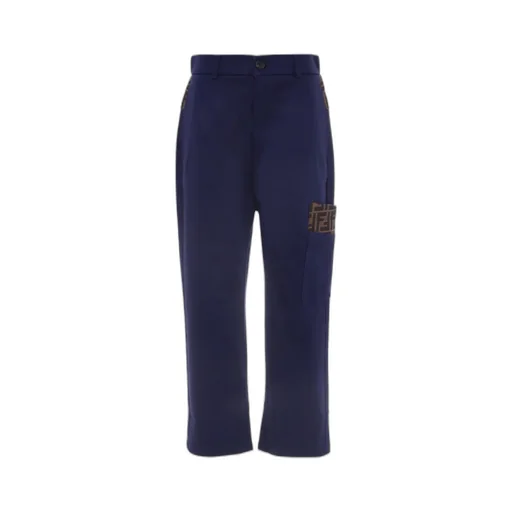 Ff Motif Straight Trousers