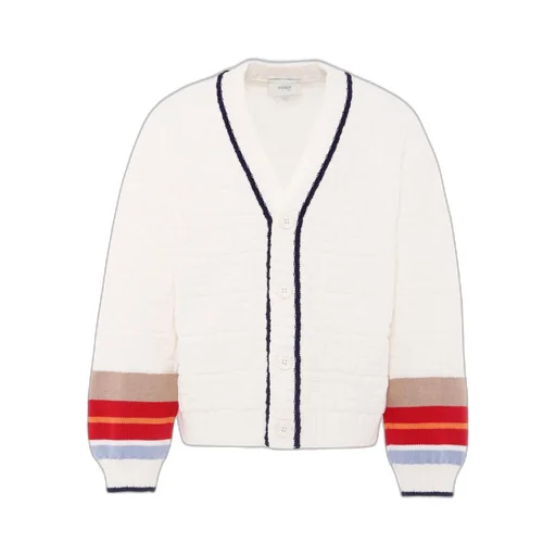 Stripe-Detailing Cardigan