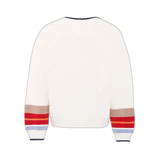 Stripe-Detailing Cardigan
