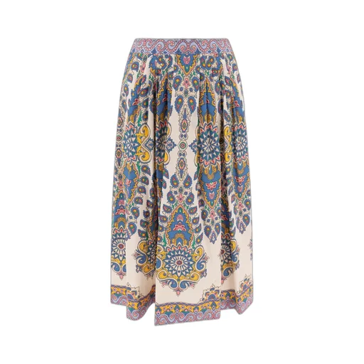 Paisley Printed Midi Skirt