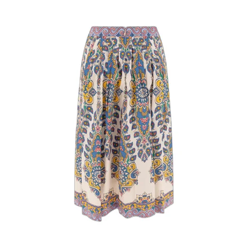 Paisley Printed Midi Skirt
