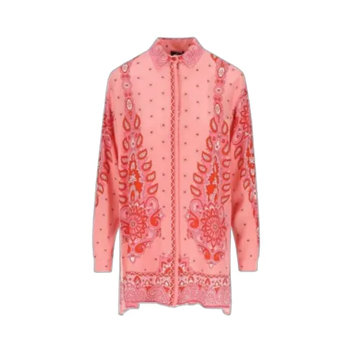 Floral Printed Long-Sleeved Shirt