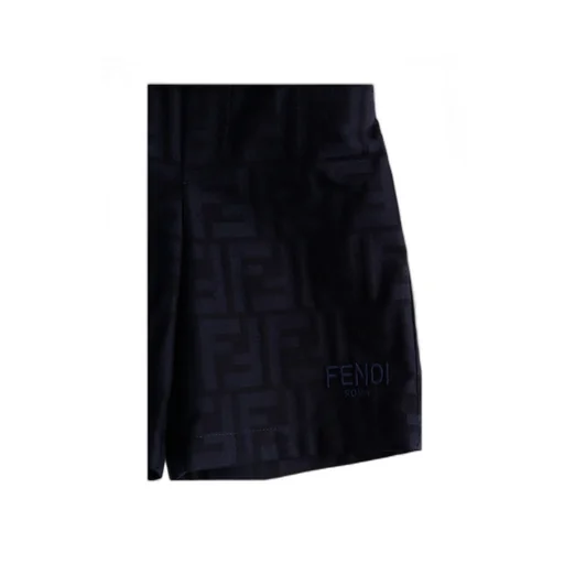 Ff-Jacquard Short And Shirt Set