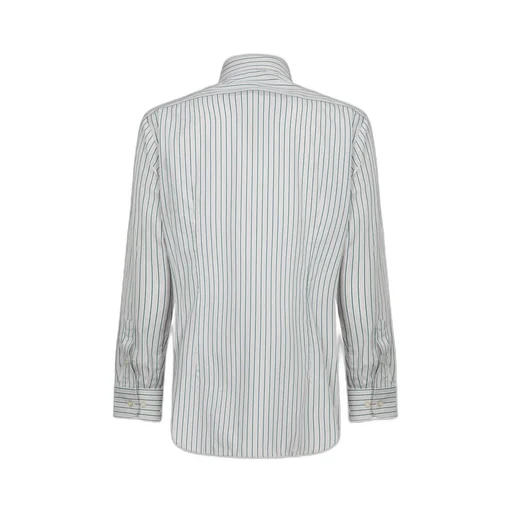 Logo Embroidered Striped Shirt