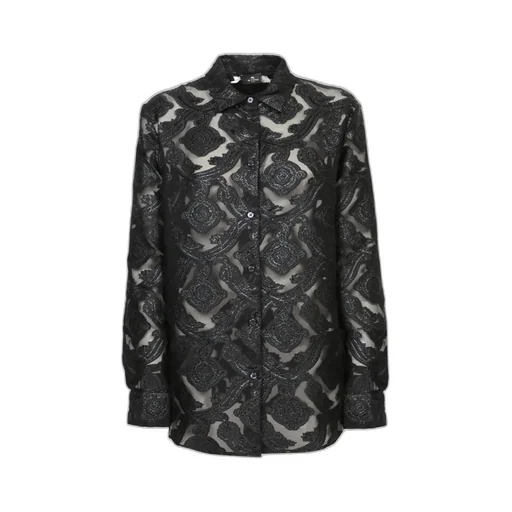 Floral Embroidered Buttoned Shirt