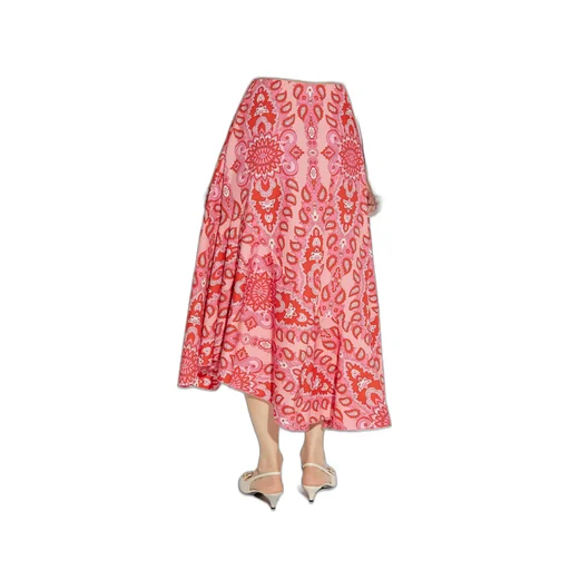 Printed Midi Skirt