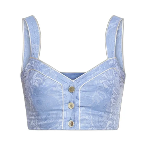 Printed Short Strappy Top