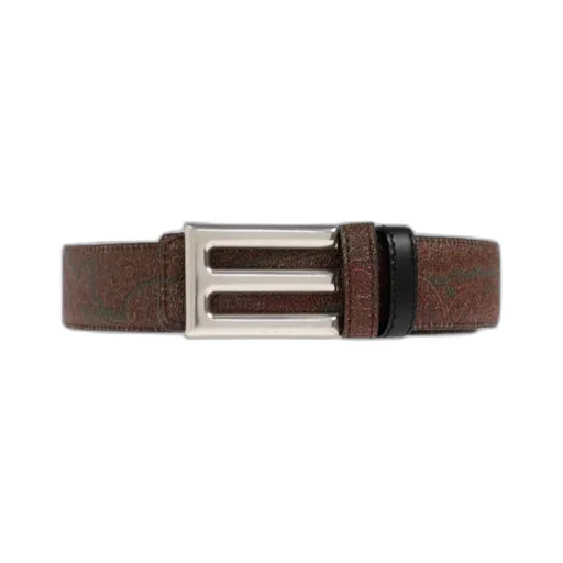 Paisley Printed Buckled Belt