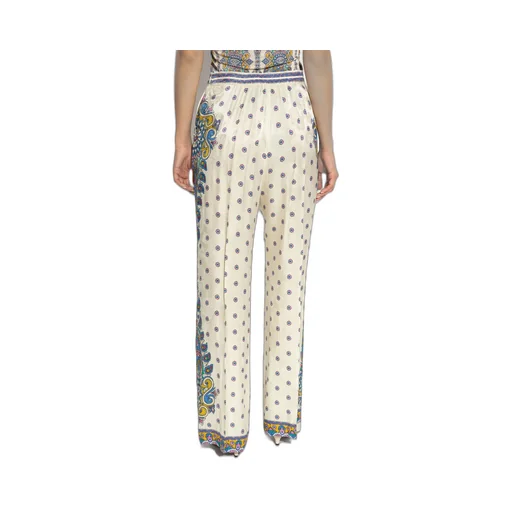 Dotted Straight Leg Trousers