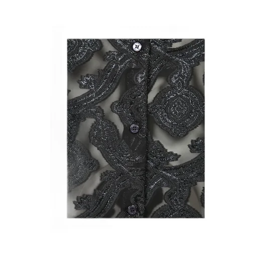 Floral Embroidered Buttoned Shirt