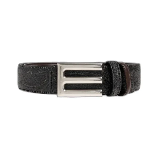 Paisley Printed Buckled Belt