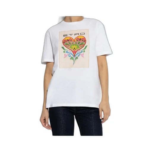 Motif Embroidered Crewneck T-Shirt
