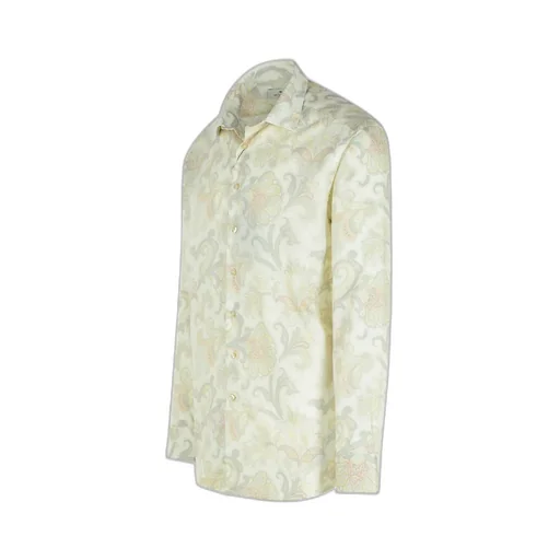 Floral Printed Long-Sleeved Shirt