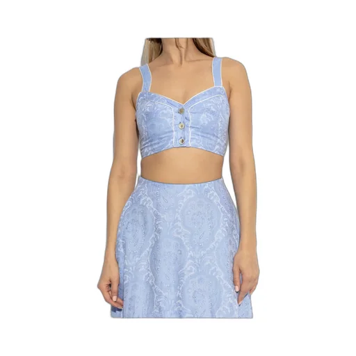 Printed Short Strappy Top