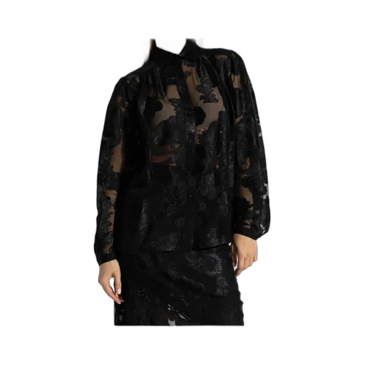 Semi-Sheer Chiffon Shirt