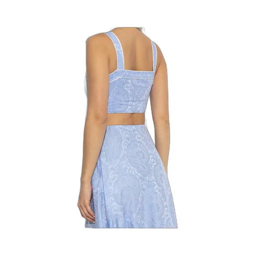 Printed Short Strappy Top