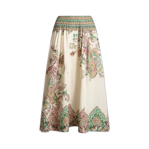 Floral Printed Midi Skirt