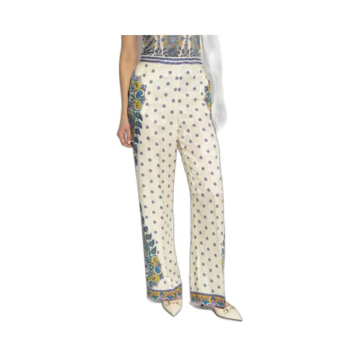 Dotted Straight Leg Trousers