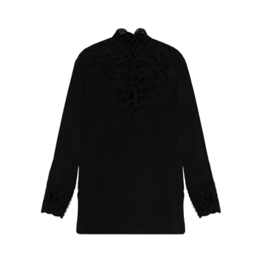 Lace Detailed Long-Sleeve Top