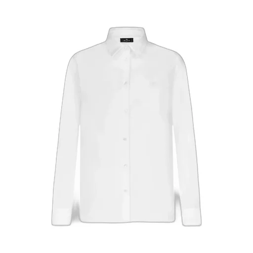 Pegaso-Embroidered Straight Hem Shirt