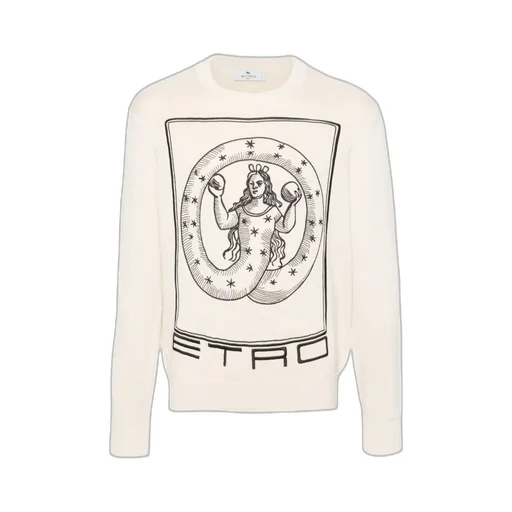Motif-Embroidered Knit Jumper