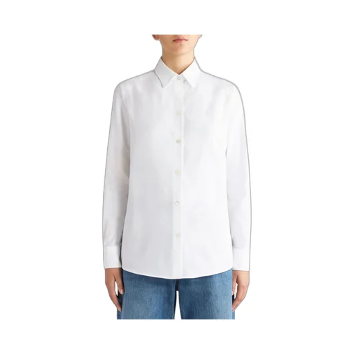 Pegaso-Embroidered Straight Hem Shirt