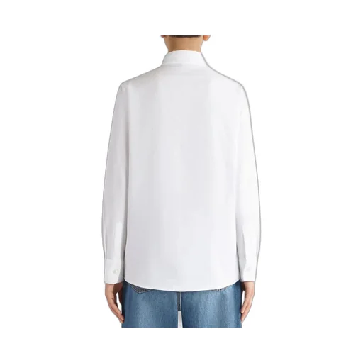 Pegaso-Embroidered Straight Hem Shirt