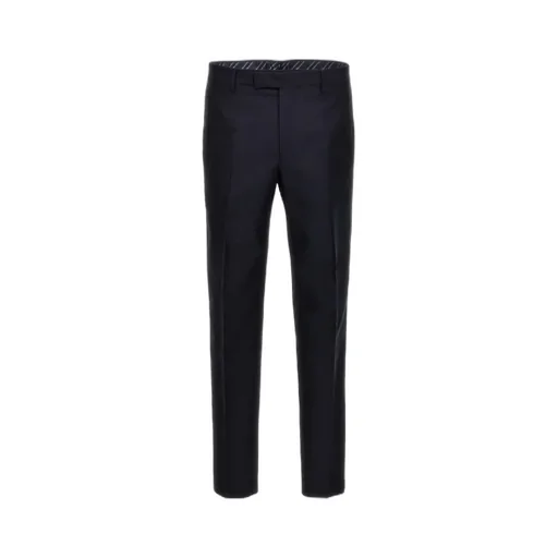 Patterned Pleat Front Trousers