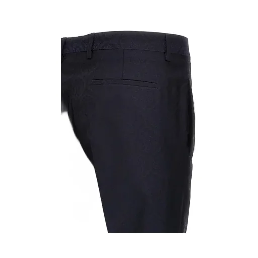 Patterned Pleat Front Trousers