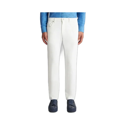 Logo Patch Straight Leg Jeans