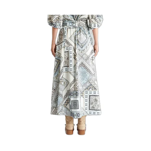 A-Line Graphic-Printed Skirt