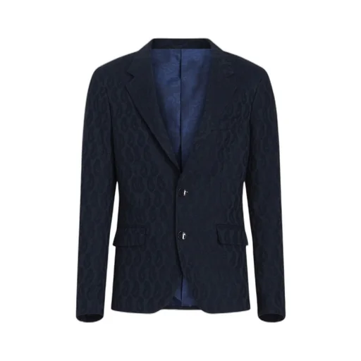 Single-Breasted Logo Detailed Blazer