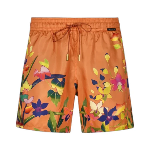 Floral-Print Drawstring Swim Shorts