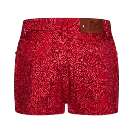 Paisley Print Shorts