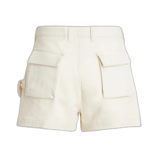 High Waisted Button-Up Chino Shorts