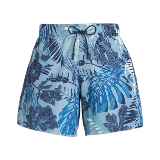 Floral Print Drawstring Swim Shorts